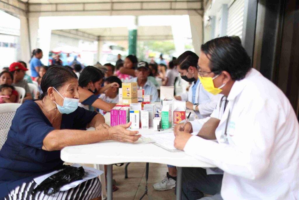 Los habitantes del lugar se mostraron satisfechos con la atención recibida.