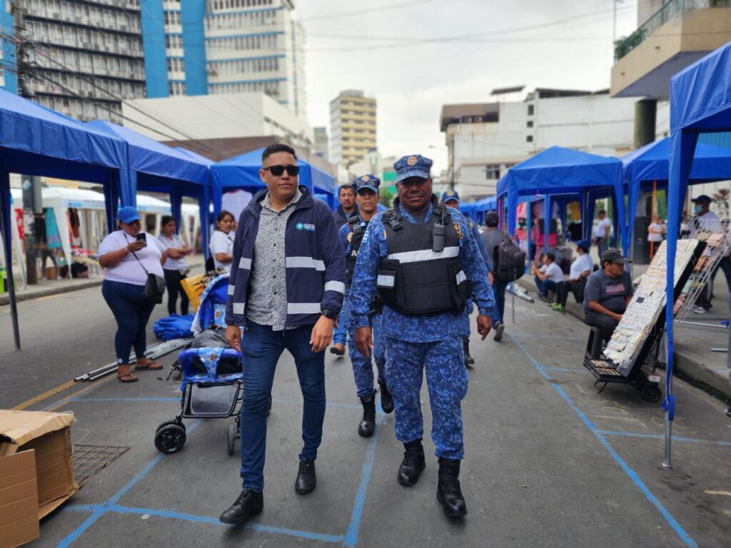 Agentes de control municipal vigilaron la zona de forma constante, lo que permitió que se reduzcan los robos de oportunidad 