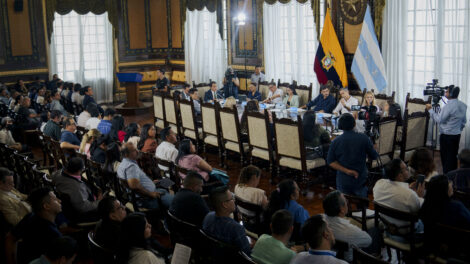 El Concejo Cantonal de Guayaquil celebró su primera sesión del año en el Salón de la Ciudad José Joaquín de Olmedo.