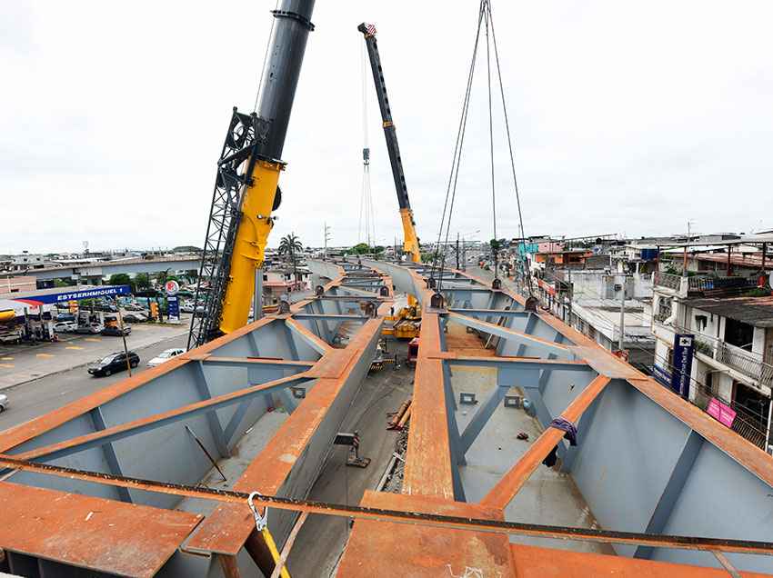 La construcción de la solución vial en la Av. 25 de Julio