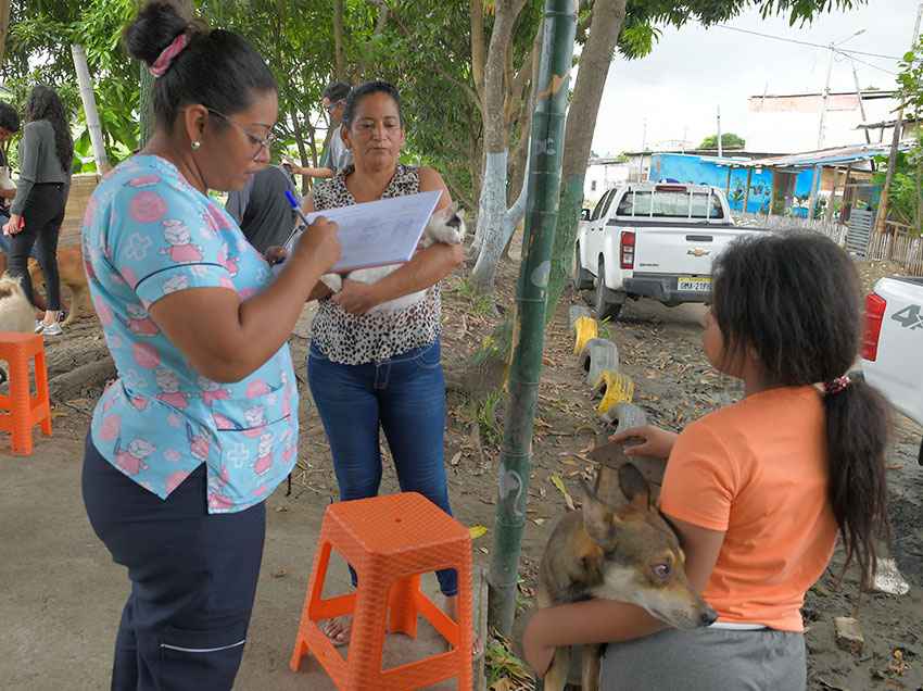 Bienestar Animal realizó una importante campaña en Monte Sinaí.