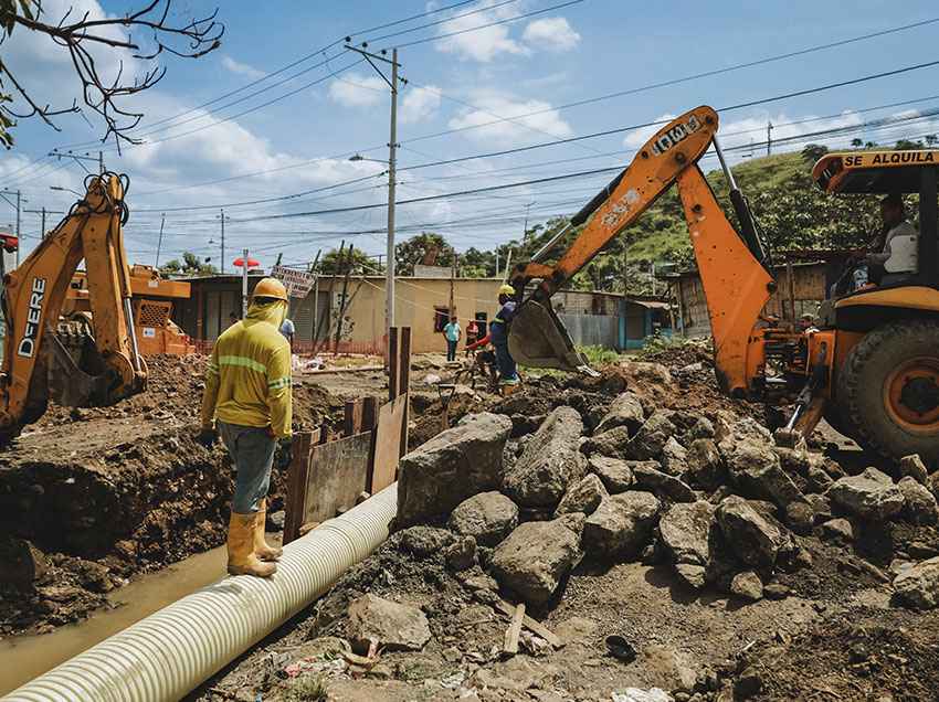 Con esta obra, la Municipalidad de Guayaquil mejora  la infraestructura.