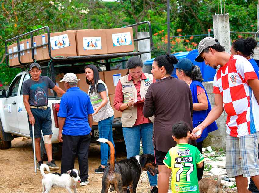 El Municipio de Guayaquil brindó asistencia a las familias de la parroquia Chongón.