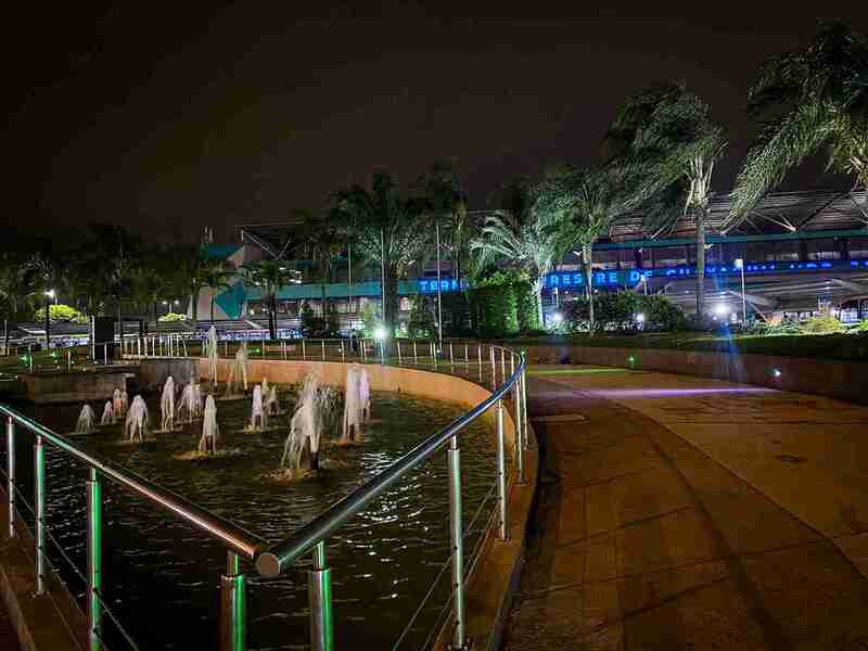 La pileta de la Terminal Terrestre también luce renovada.