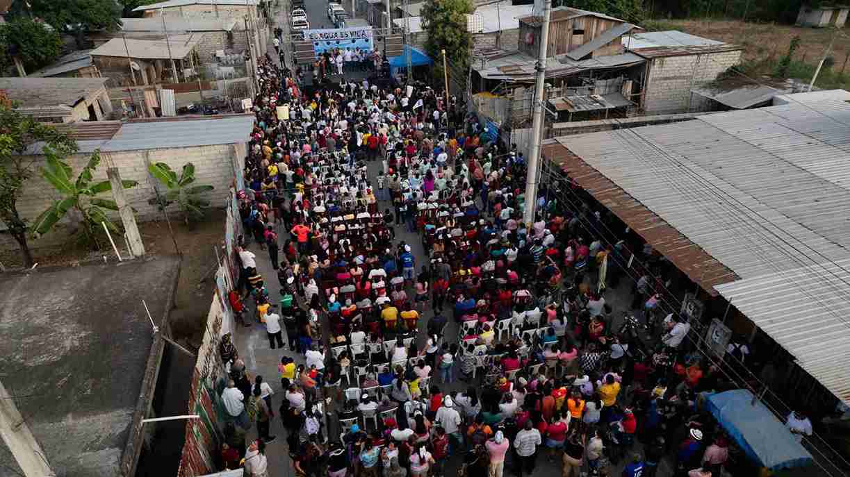 La Asamblea contó con la participación multitudinaria de los moradores del sector.