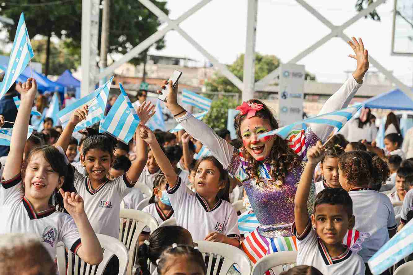 Los niños vivieron momentos de emoción durante el evento.