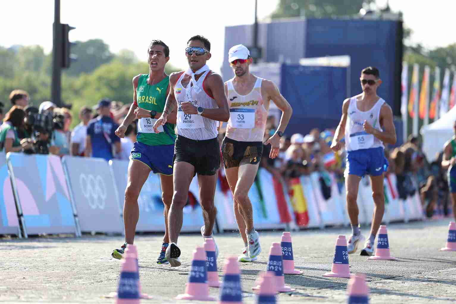 Daniel Pintado en el momento en que empezó a liderar la competencia.