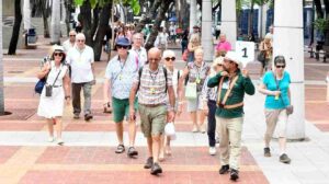 Turistas europeos en Guayaquil