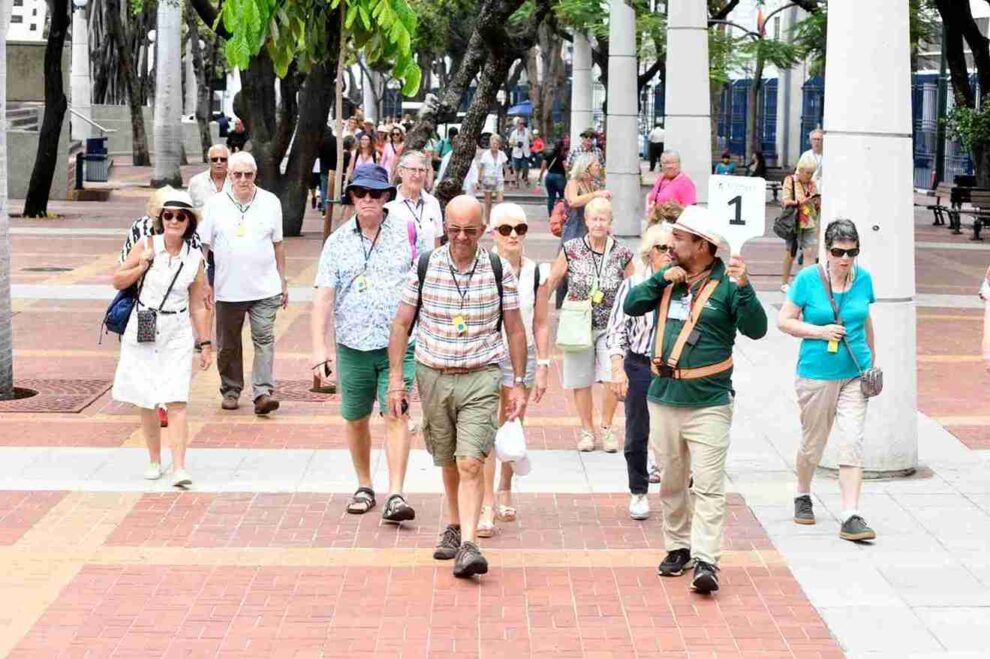 Turistas europeos en Guayaquil