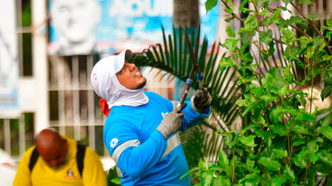 Guayaquil impulsa el mantenimiento de más de 200 parques y áreas verdes en el sur de la ciudad