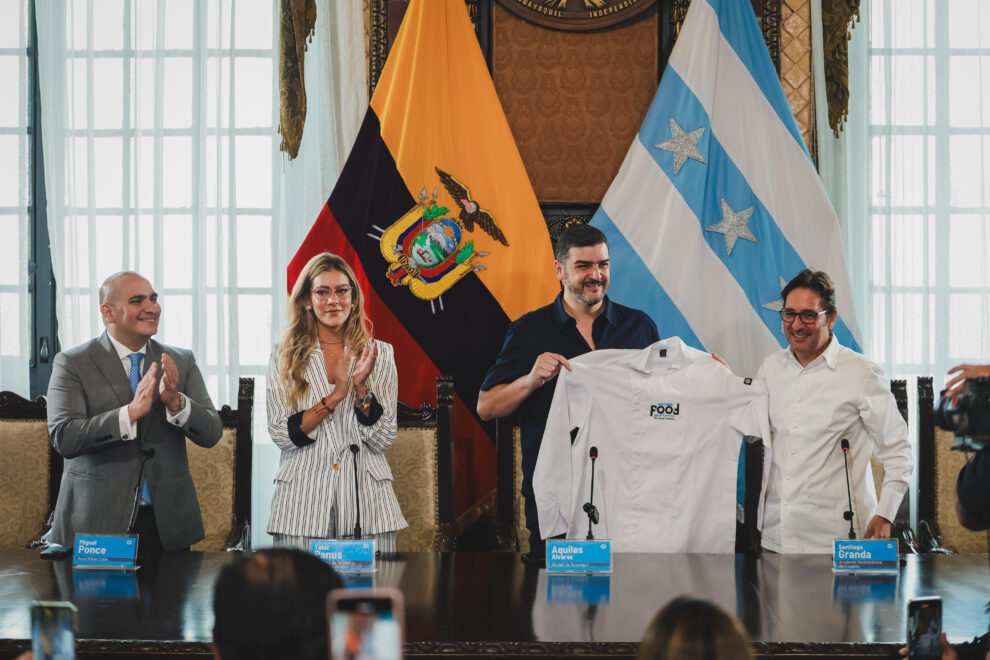 La presentación del Guayaquil Food Show se realizó en el Salón de la Ciudad con la presencia del alcalde Aquiles Alvarez