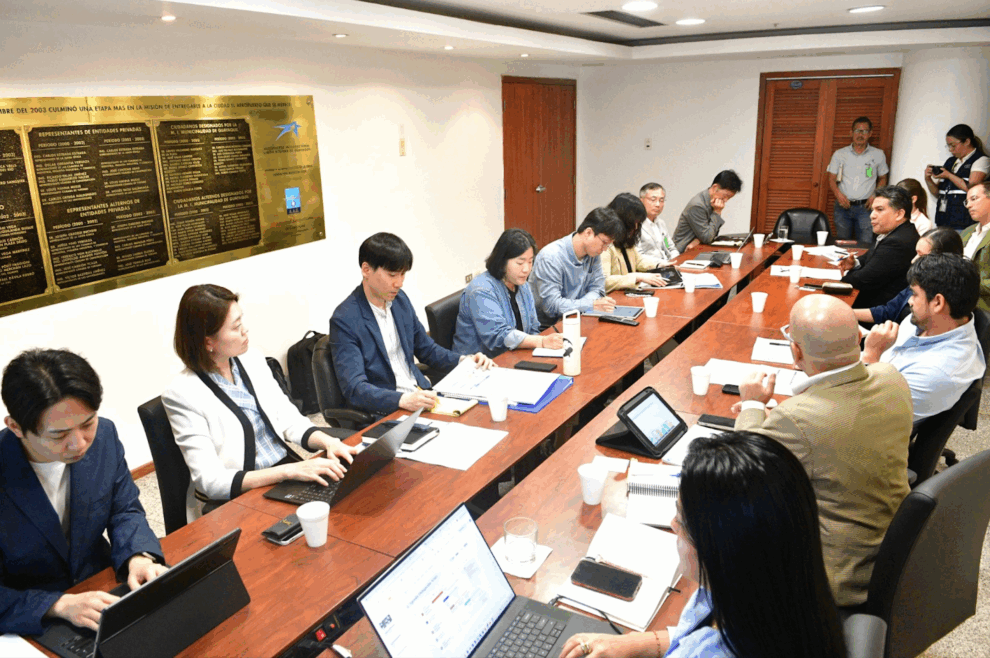 Una delegación surcoreana estuvo en Guayaquil donde sostuvo reuniones de alto nivel con miembros del Municipio de Guayaquil y de la Autoridad Aeroportuaria.