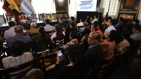 En el Salón de la Ciudad se realizó una Asamblea Cantonal de Participación Ciudadana para definir el Presupuesto Participativo 2026.