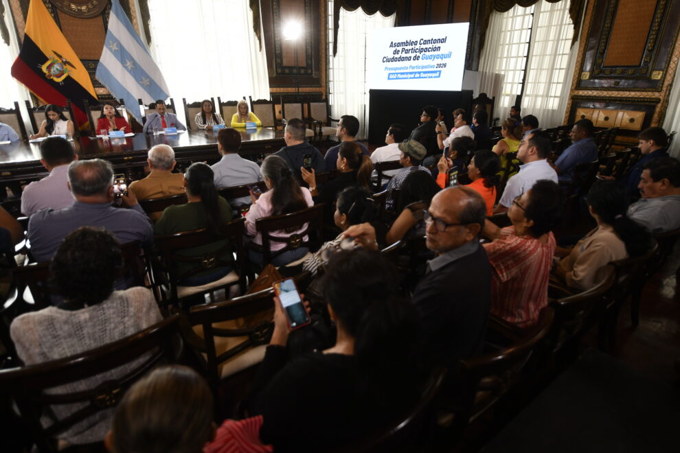 En el Salón de la Ciudad se realizó una Asamblea Cantonal de Participación Ciudadana para definir el Presupuesto Participativo 2026.