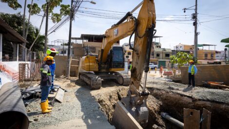 Guayaquil refuerza su sistema sanitario con nueva línea de impulsión en el norte