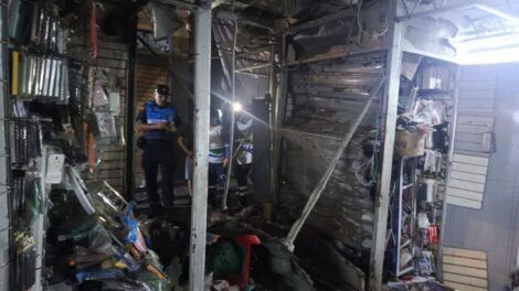 El pasado 3 de junio, un artefacto explosivo fue detonado en La Bahía y dejó seis locales destruidos y pérdidas materiales.